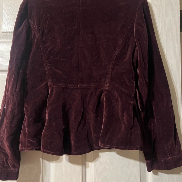 Velvet Burgundy Women's Jacket - Picture 2 of 2
